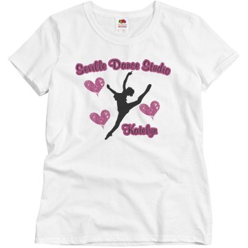 Seville Dance Studio Misses Relaxed Fit Basic Gildan Ultra Cotton Tee