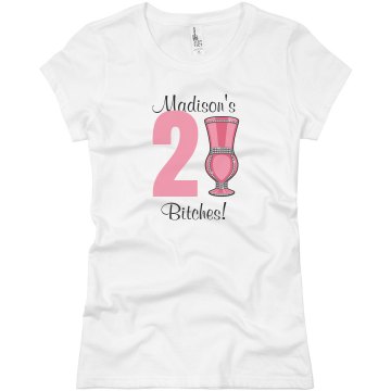 21st Birthday Pimpin' Junior Fit Basic Bella Favorite Tee