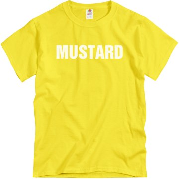 Mustard Couples Shirt Unisex Gildan Heavy Cotton Crew Neck Tee
