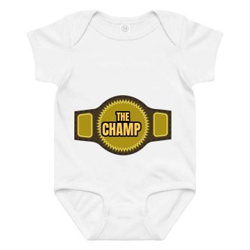 The Champ Infant Onsie Infant Rabbit Skins Lap Shoulder Creeper