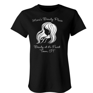 Beauty Salon Tee Junior Fit Bella Sheer Longer Length Rib Tee