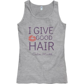 Hair Salon Tank Junior Fit Bella Sheer Longer Length Rib Tank Top