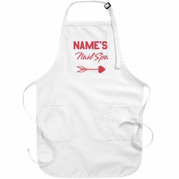 Nail Spa Apron Basic White Apron