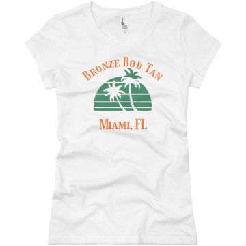 Tanning Salon Tee Junior Fit Basic Bella Favorite Tee