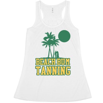 Tanning Salon Tank Misses Bella Flowy Boxy Lightweight Crop Tank