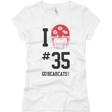 Football Love #35 Junior Fit Basic Bella Favorite Tee