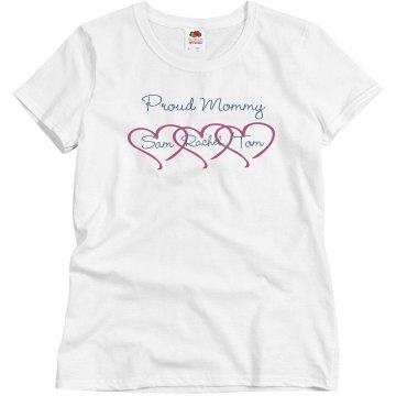 Proud Mom Sam Junior Fit Bella Sheer Longer Length Rib Tee