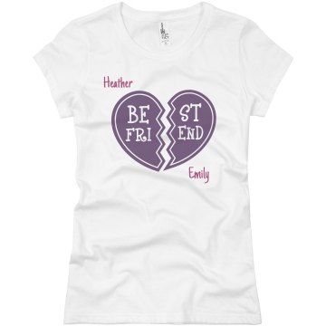 Best Friends 4ever Junior Fit Basic Bella Favorite Tee