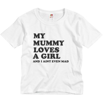 Mummy Loves Tee Youth Basic Gildan Heavy Cotton Crew Neck Tee