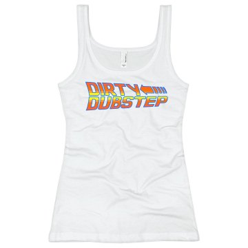 Back To The Dirty Dubstep Junior Fit Bella Sheer Longer Length Rib Tank Top