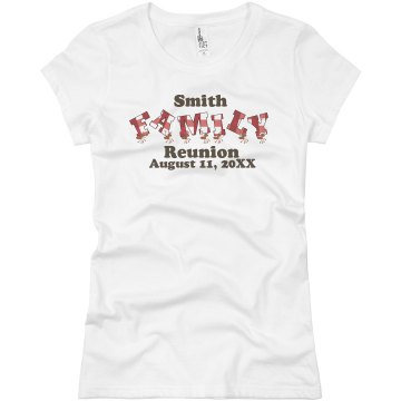 Family Reunion Picnic Junior Fit Basic Bella Favorite Tee