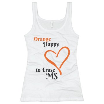 Happy To Erase MS Junior Fit Basic Bella 2x1 Rib Tank Top