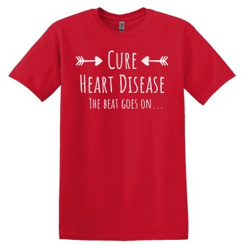 The Beat Goes On  Unisex Gildan Heavy Cotton Crew Neck Tee