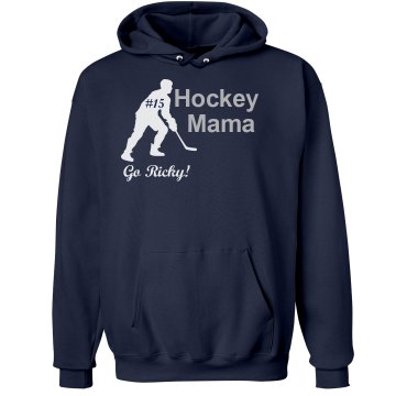 Hockey Mom Rhinestone Unisex Hanes Ultimate Cotton Heavyweight Hoodie