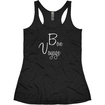 Bon Voyage Tank Junior Fit Bella Triblend Racerback Tank