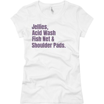 I Love the 1980s Junior Fit Basic Bella Favorite Tee