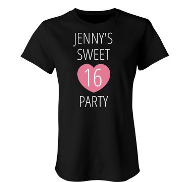 Sweet 16 VIP Junior Fit Bella Sheer Longer Length Rib Tee