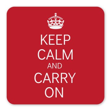 Classic Keep Calm Magnet Square Magnet