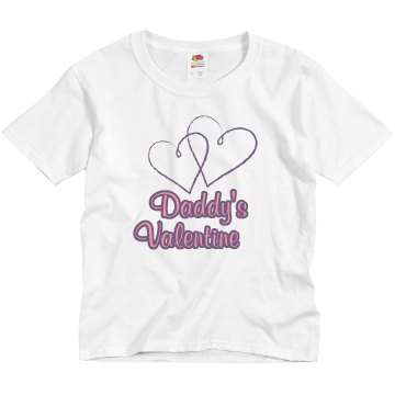 Daddy's Valentine Youth Basic Gildan Ultra Cotton Crew Neck Tee