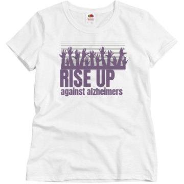Rise Up Alzheimers Misses Relaxed Fit Basic Gildan Ultra Cotton Tee