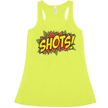Shots Everybody! Misses American Apparel Neon Oversized Crop Tank