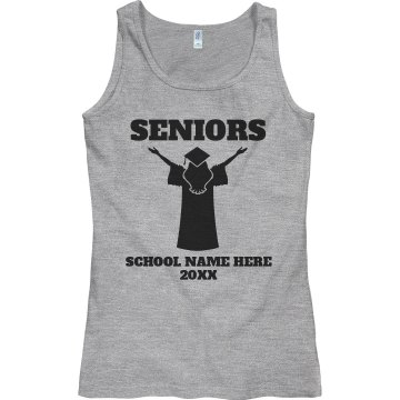 Senior Class Custom T Junior Fit Bella Crewneck Jersey Tee