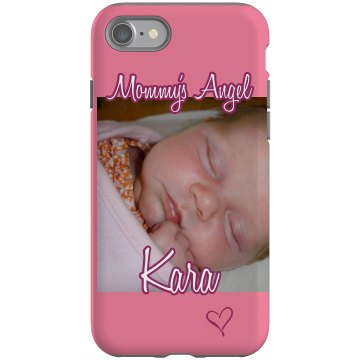Mommy's Angel Rubber iPhone 4 & 4S Case Black