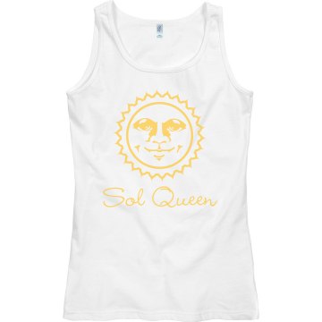 Sun (Sol) Queen Junior Fit Bella Sheer Longer Length Rib Tank Top