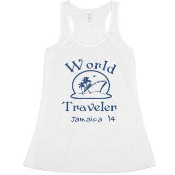 World Traveler Vacation Misses Relaxed Fit Basic Anvil Heavyweight Tank Top