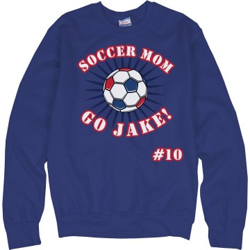 Soccer Mom Sweatshirt Unisex Hanes Crew Neck Sweatshirt