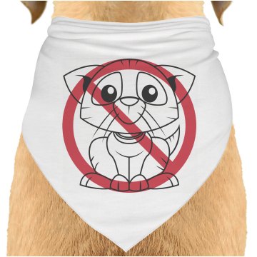 I Hate Cats Dog Bandana Dog Bandana