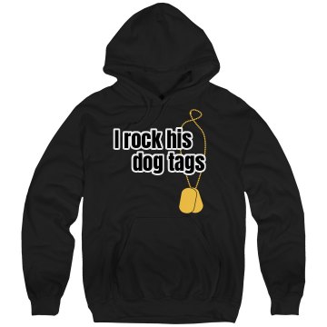 Rock His Tags Hoodie Unisex Hanes Ultimate Cotton Heavyweight Hoodie