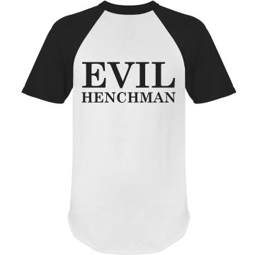 Evil Henchman Costume Unisex Anvil Ringer Tee