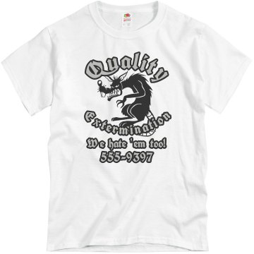 Quality Exterminator Tee Unisex Basic Gildan Heavy Cotton Crew Neck Tee