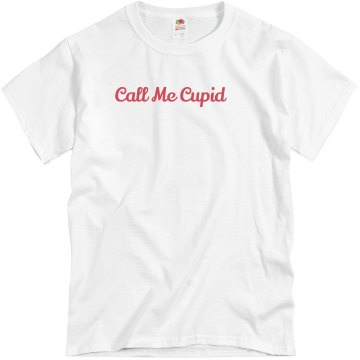 Call Me Cupid Unisex Basic Gildan Heavy Cotton Crew Neck Tee