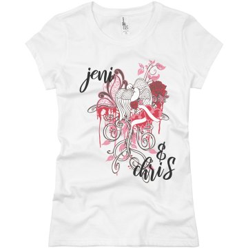 Jeni & Chris Love Junior Fit Basic Bella Favorite Tee