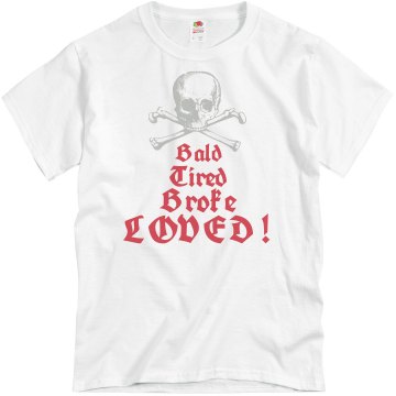 Dad Is Bald and Broke Unisex Basic Gildan Heavy Cotton Crew Neck Tee