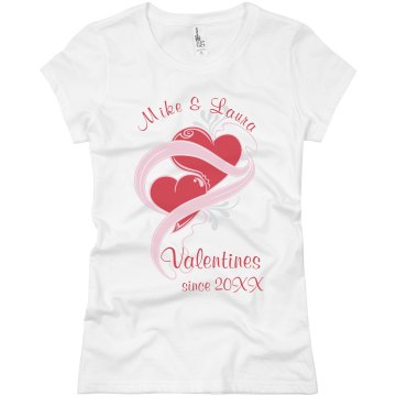 Mike And Laura Valentine Junior Fit Basic Bella Favorite Tee