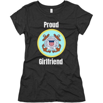 Proud Coast Guard GF Junior Fit Bella Triblend Tee