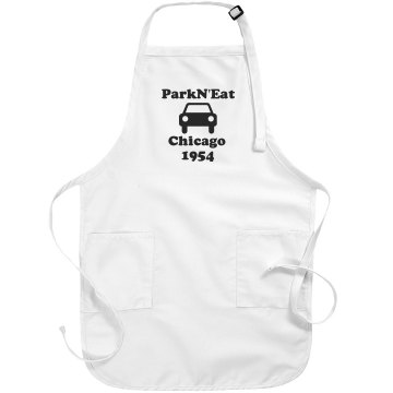 Park N' Eat Basic White Apron
