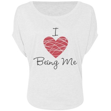 I Love Being Me Misses Bella Flowy Draped Sleeve Dolman