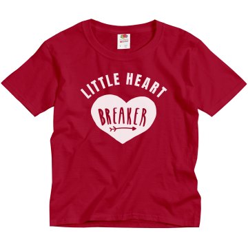 Little Heart Breaker Youth Gildan Ultra Cotton Crew Neck Tee