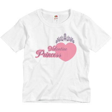 Valentine Princess Youth Basic Gildan Ultra Cotton Crew Neck Tee