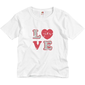 Youth Love Tee Youth Basic Gildan Heavy Cotton Crew Neck Tee