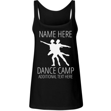 Dublin HS Dance Camp Junior Fit Bella 1x1 Rib Ringer Tee