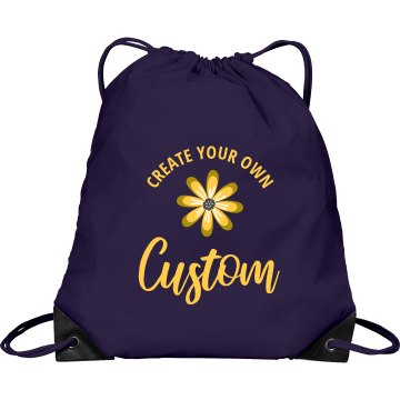 Little Girl Bag Port & Company Drawstring Cinch Bag