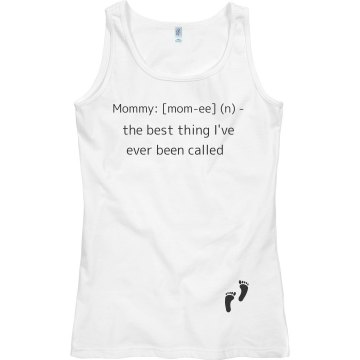 Mommy Definition Junior Fit Bella Sheer Longer Length Rib Tank Top