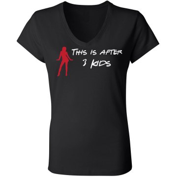 After 3 Kids Junior Fit Bella Sheer Longer Length Rib V-Neck Tee 