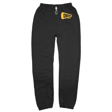 Cheer Sweatpants w/ Back Unisex Gildan Ultra Blend Open Bottom Pocketed Sweatpants