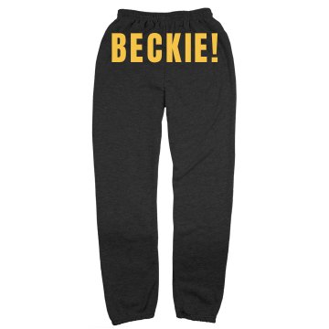 Cheer Sweatpants w/ Back Unisex Gildan Ultra Blend Open Bottom Pocketed Sweatpants